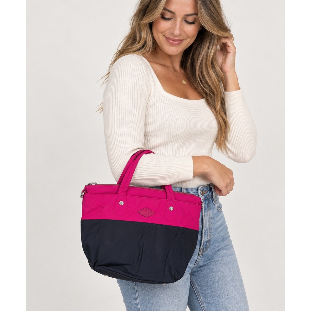 MZ Wallace Soho Tote Punch Dawn Colorblock Travel Nylon Medium NO STRAP